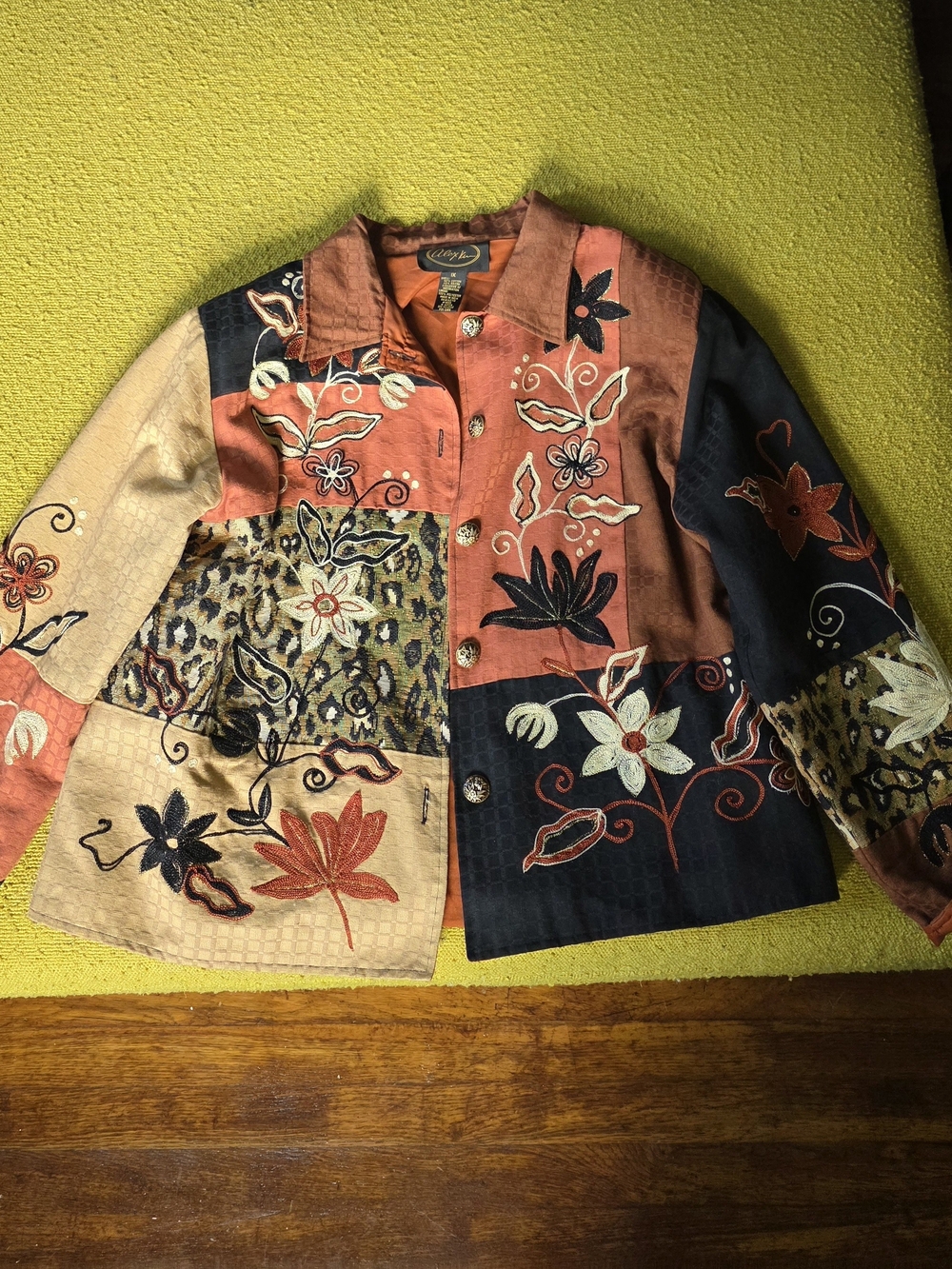 Autumn Patchwork Embroidered Jacket